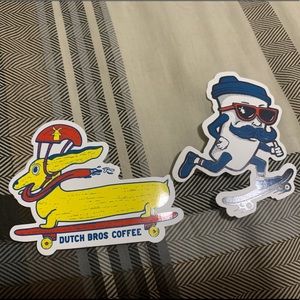 Dutch Bros Stickers - Skating Buddies!
